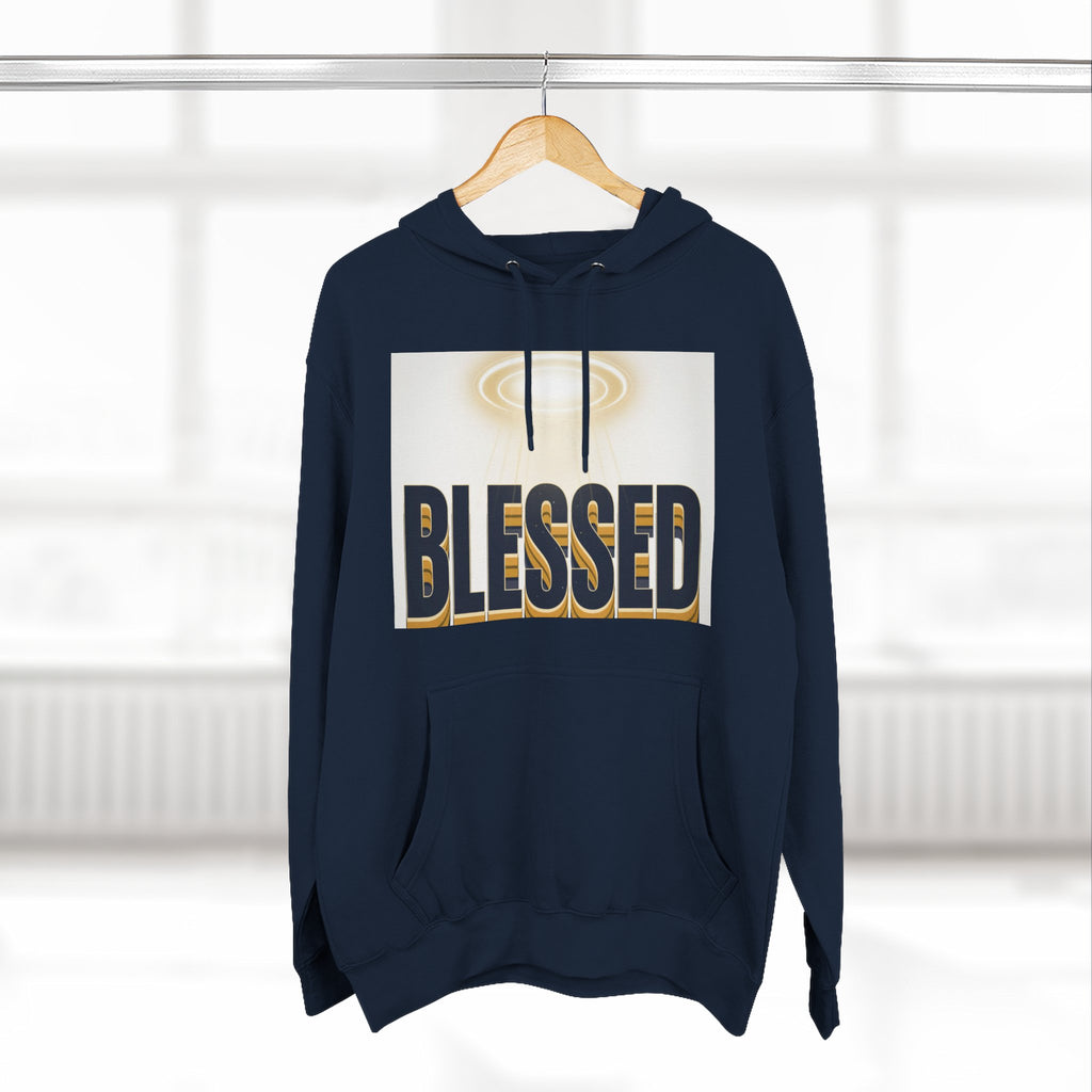 Blessed Graphic Hoodie — Spiritual Inspirational Fleece Pullover