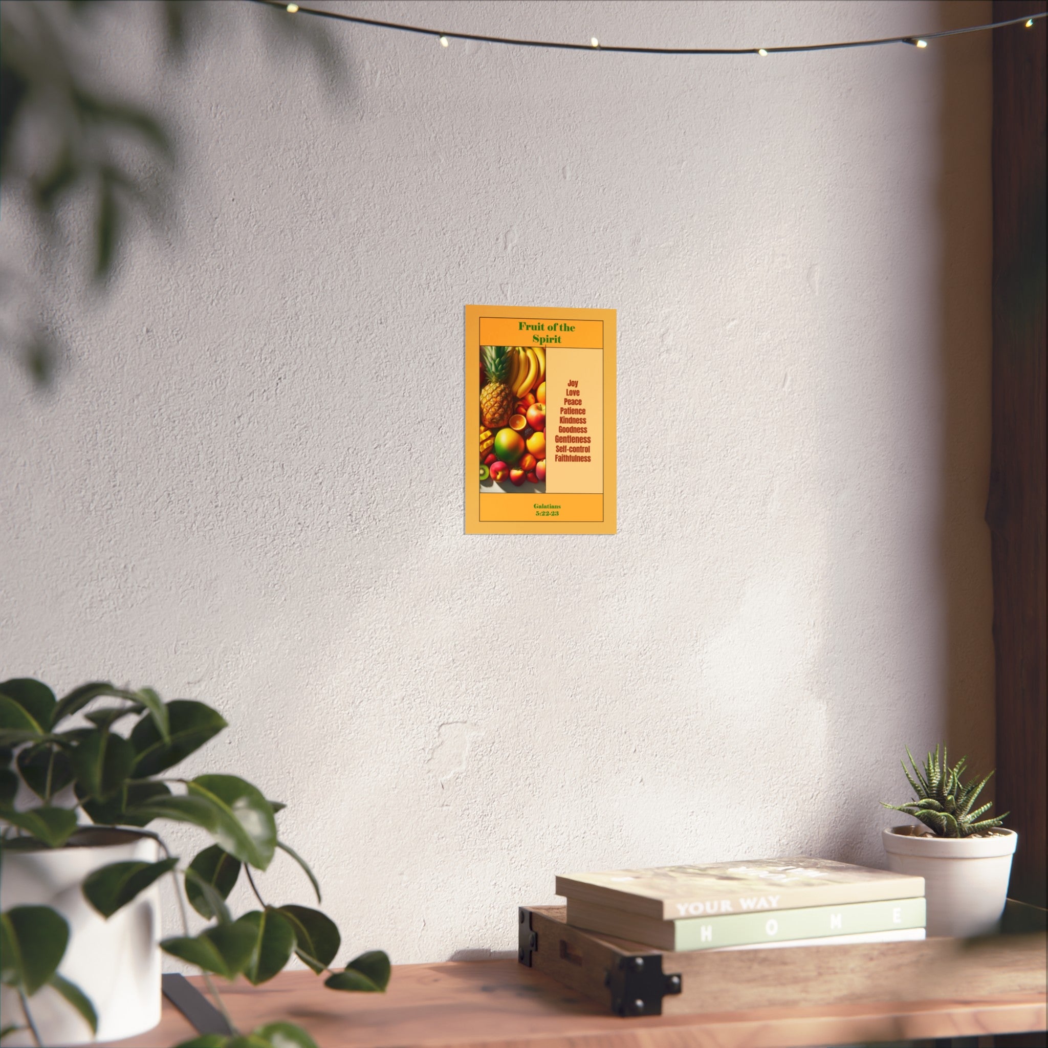 Fruit of the Spirit Poster — Christian Inspirational Wall Art (Galatians 5:22-23)