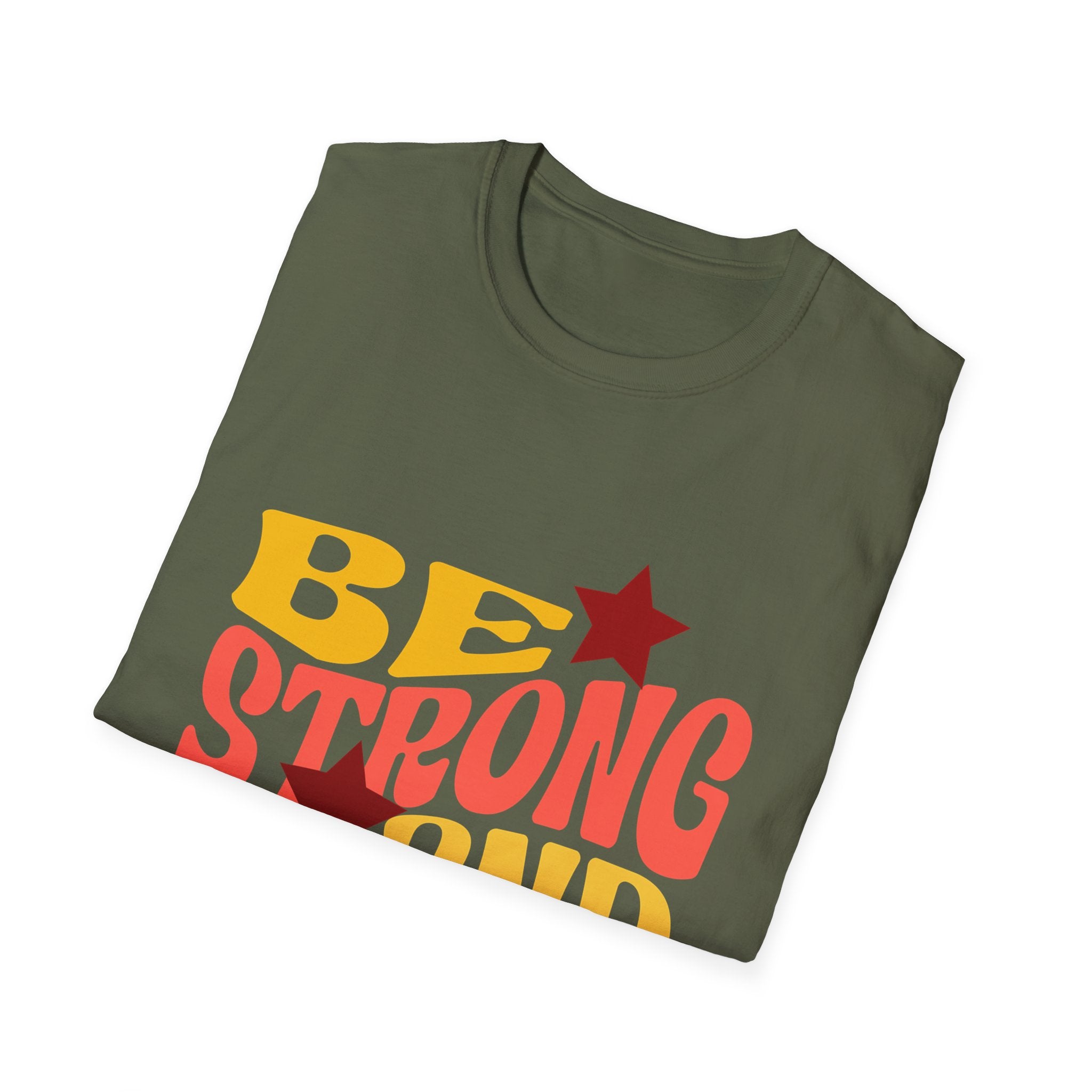 Encouragement T-Shirt — Be Strong & Courageous Christian Tee