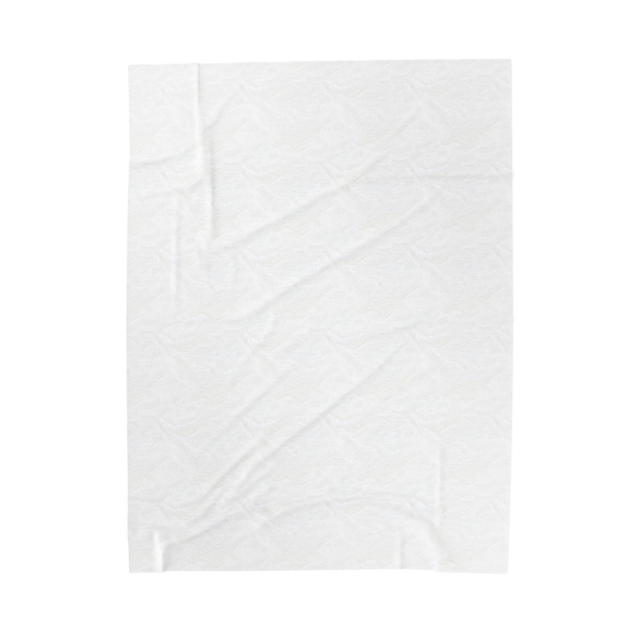 Velveteen Plush Blanket — "He Makes Me Lie Down in Green Pastures" Christian Scripture Throw