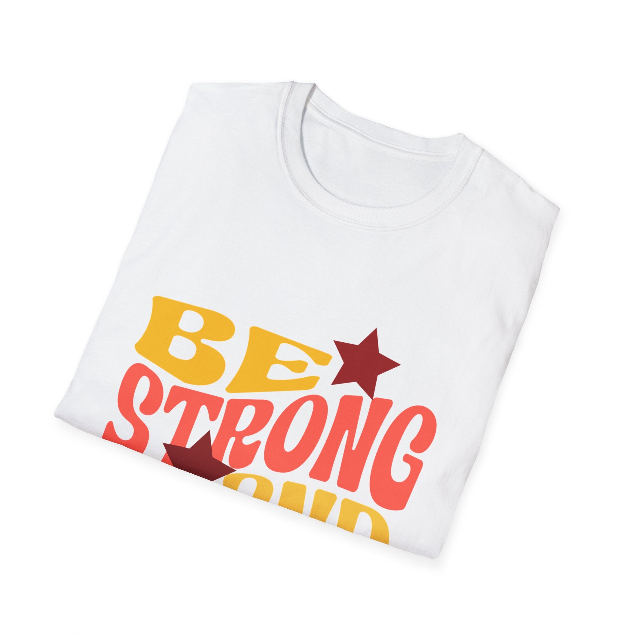 Encouragement T-Shirt — Be Strong & Courageous Christian Tee