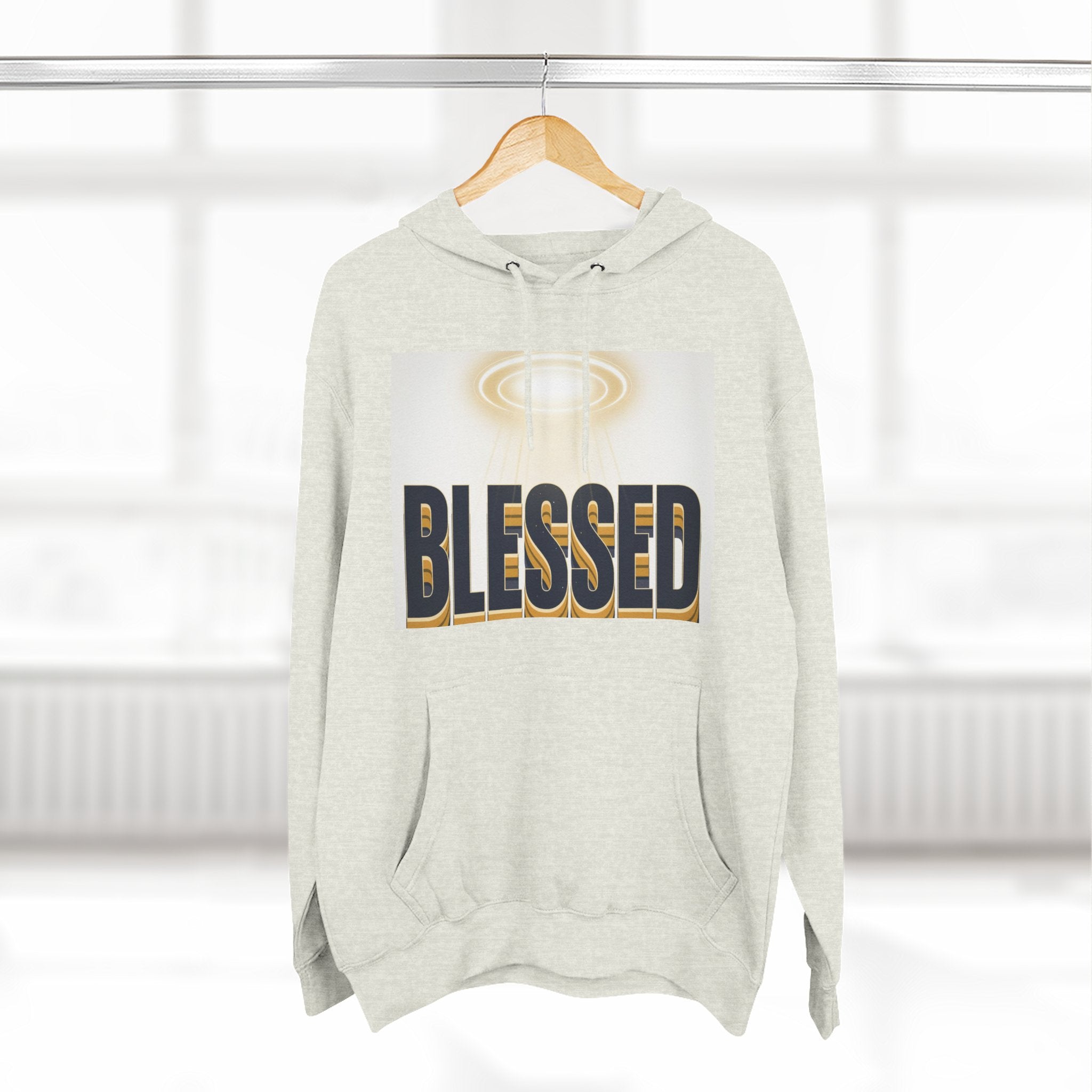 Blessed Graphic Hoodie — Spiritual Inspirational Fleece Pullover