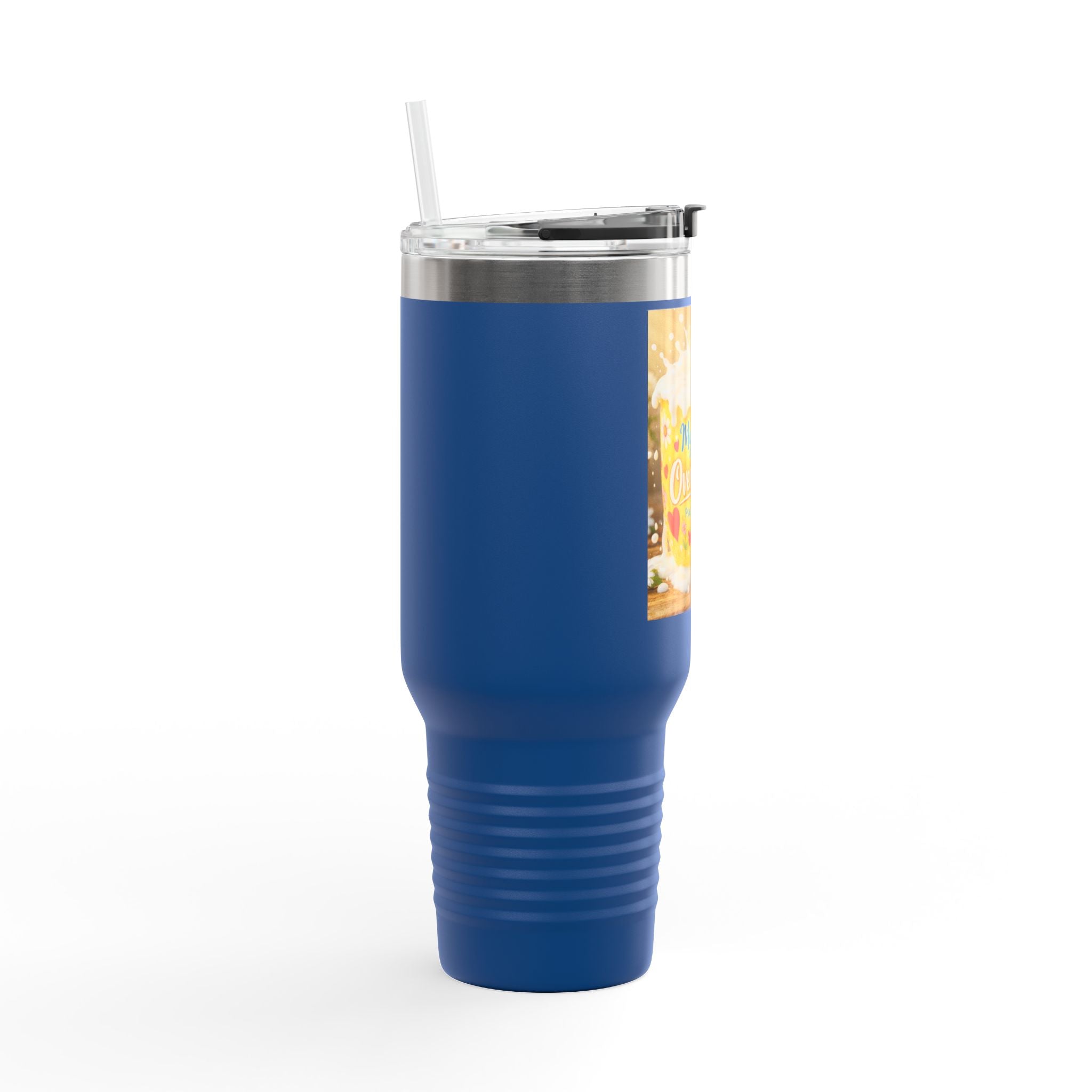40oz Insulated Travel Mug — “My Cup Overflows” Comfort Coffee Tumbler