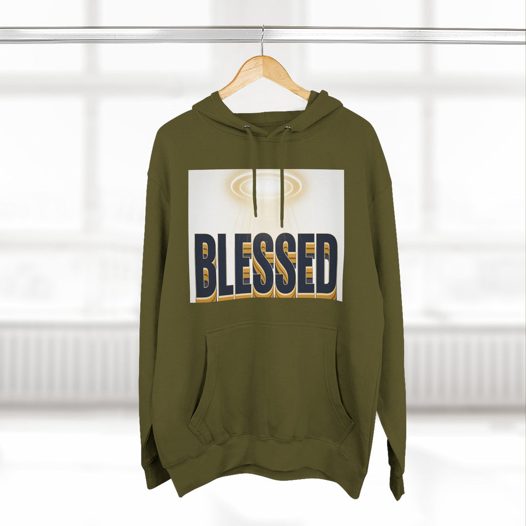 Blessed Graphic Hoodie — Spiritual Inspirational Fleece Pullover