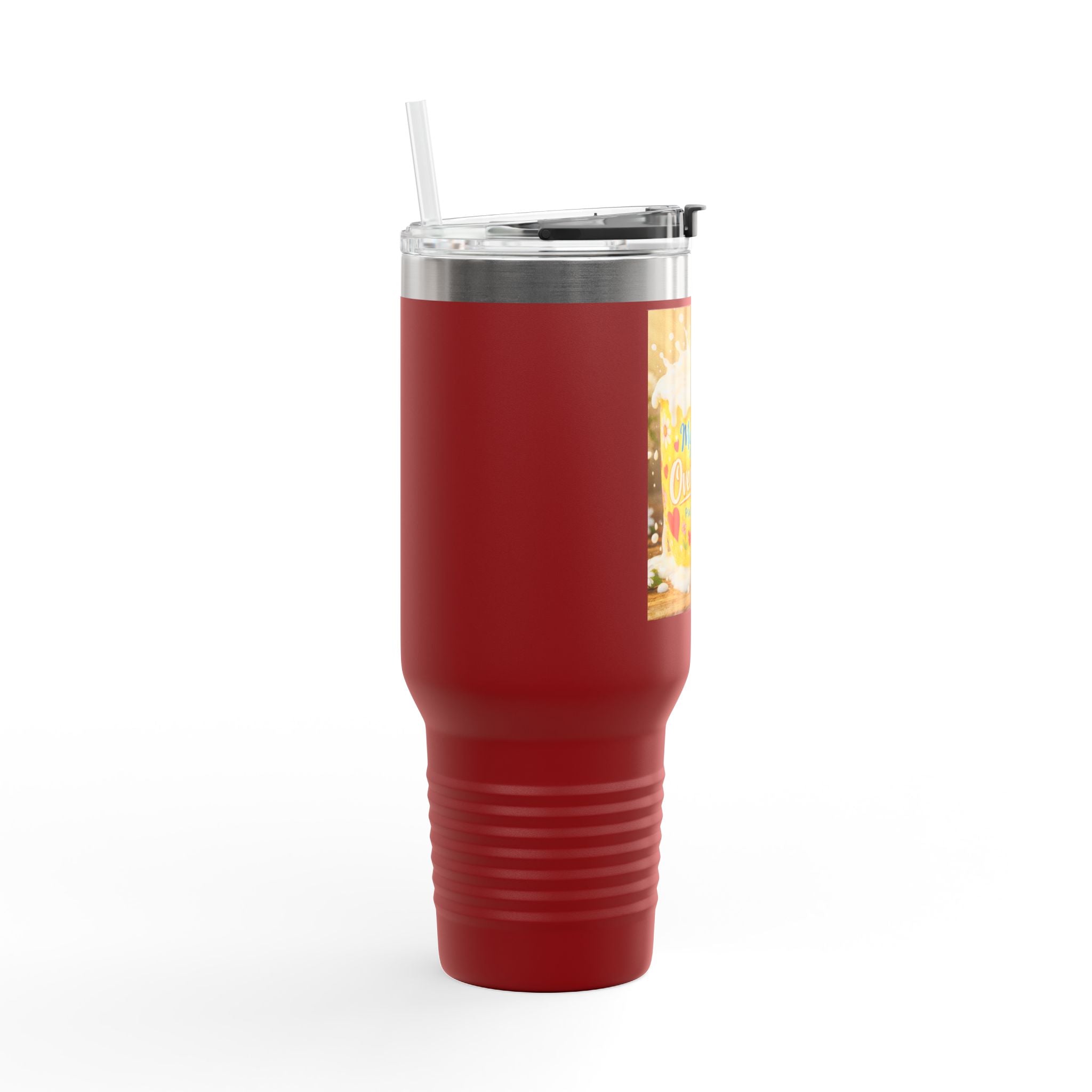 40oz Insulated Travel Mug — “My Cup Overflows” Comfort Coffee Tumbler