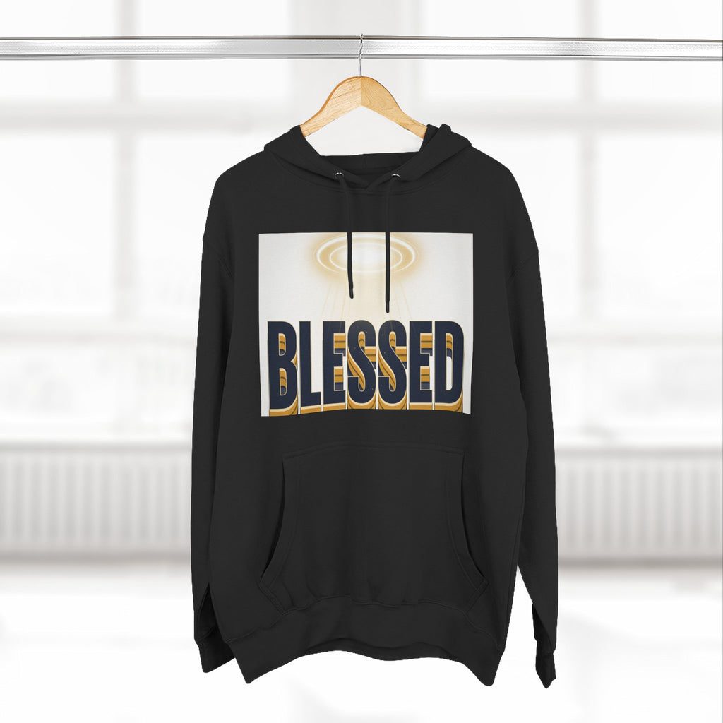 Blessed Graphic Hoodie — Spiritual Inspirational Fleece Pullover