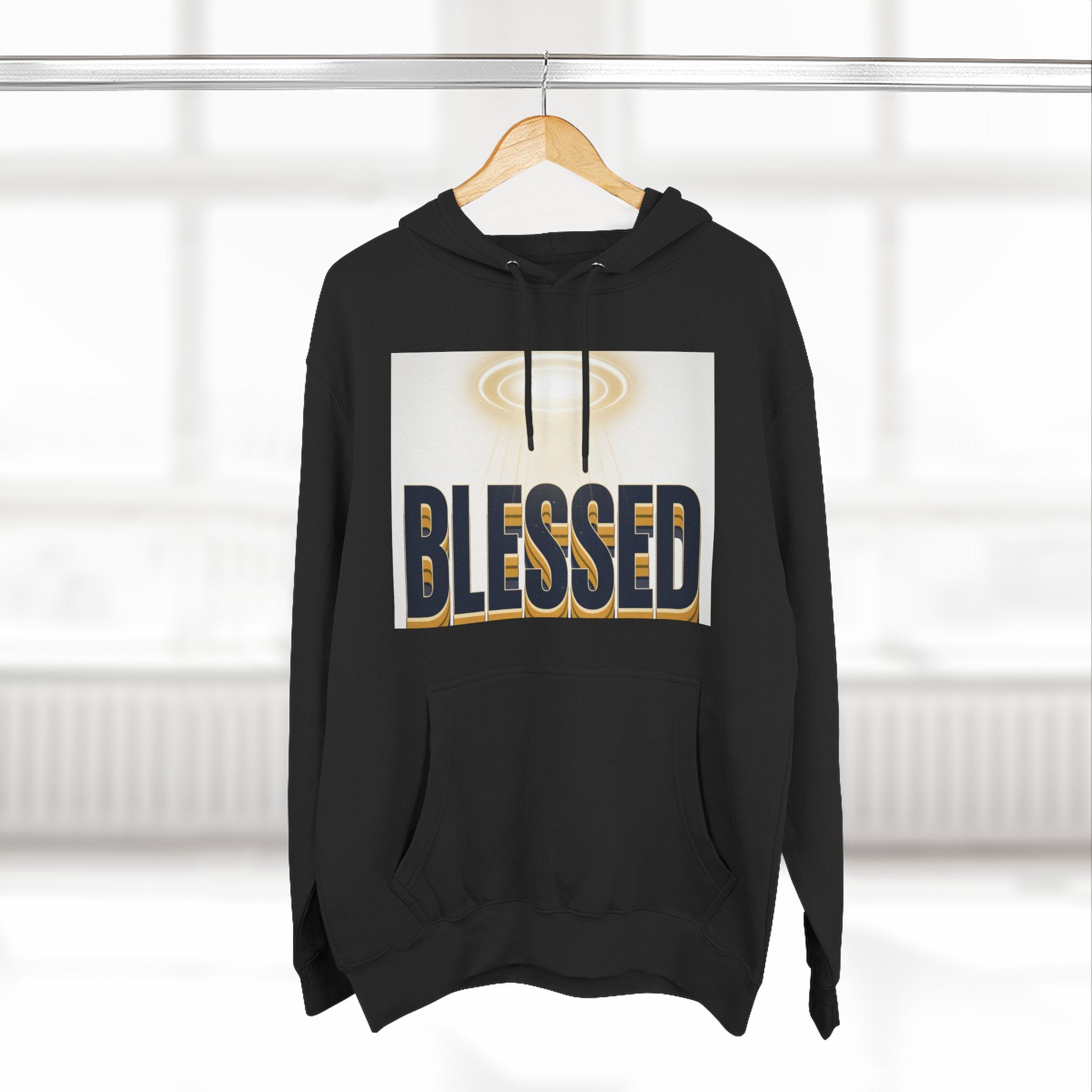 Blessed Graphic Hoodie — Spiritual Inspirational Fleece Pullover