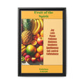 Fruit of the Spirit Framed Canvas Print — Christian Scripture Wall Art (Galatians 5:22-23)