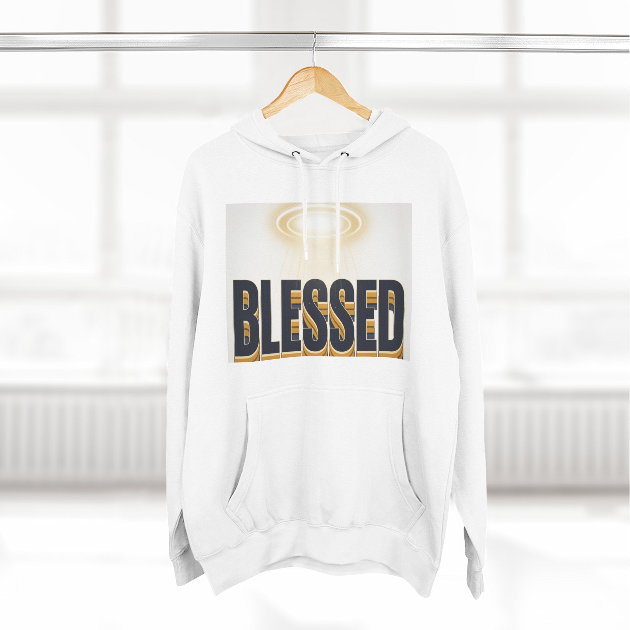 Blessed Graphic Hoodie — Spiritual Inspirational Fleece Pullover