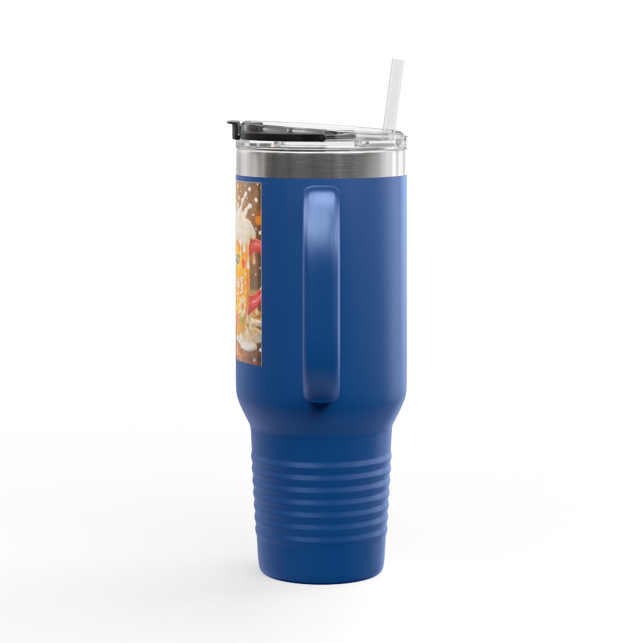 40oz Insulated Travel Mug — “My Cup Overflows” Comfort Coffee Tumbler