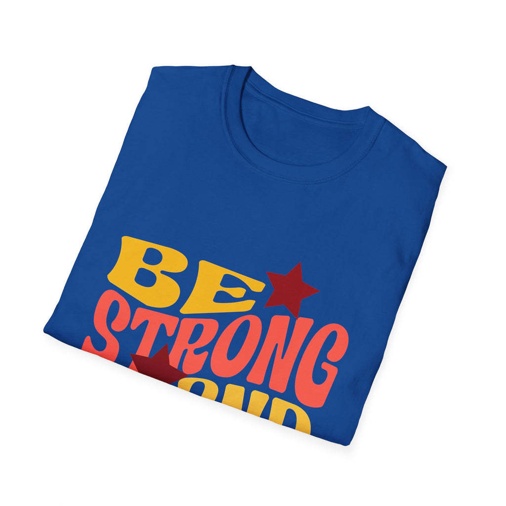Encouragement T-Shirt — Be Strong & Courageous Christian Tee