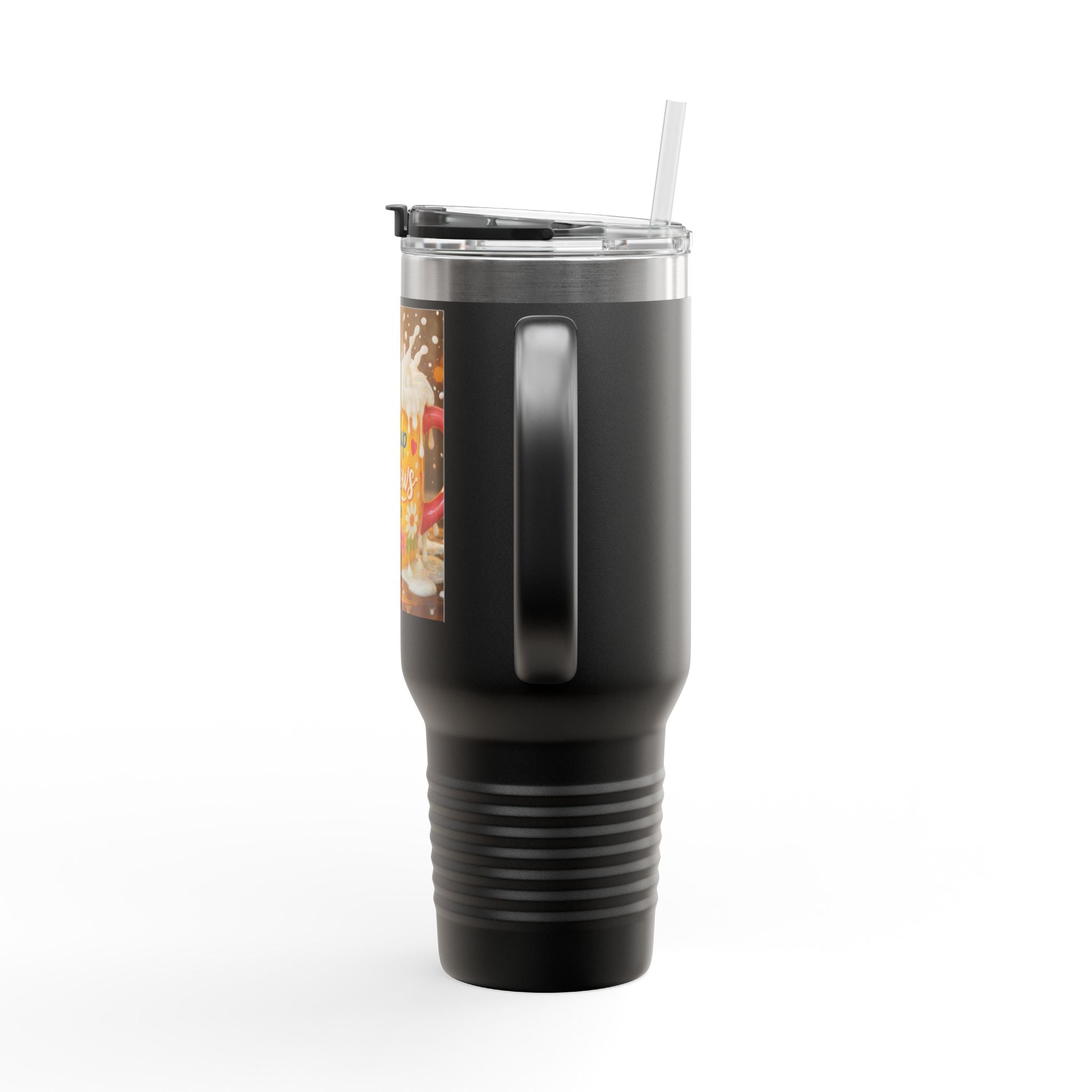40oz Insulated Travel Mug — “My Cup Overflows” Comfort Coffee Tumbler