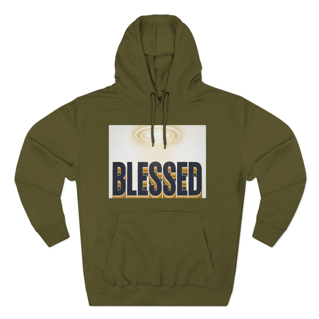 Blessed Graphic Hoodie — Spiritual Inspirational Fleece Pullover