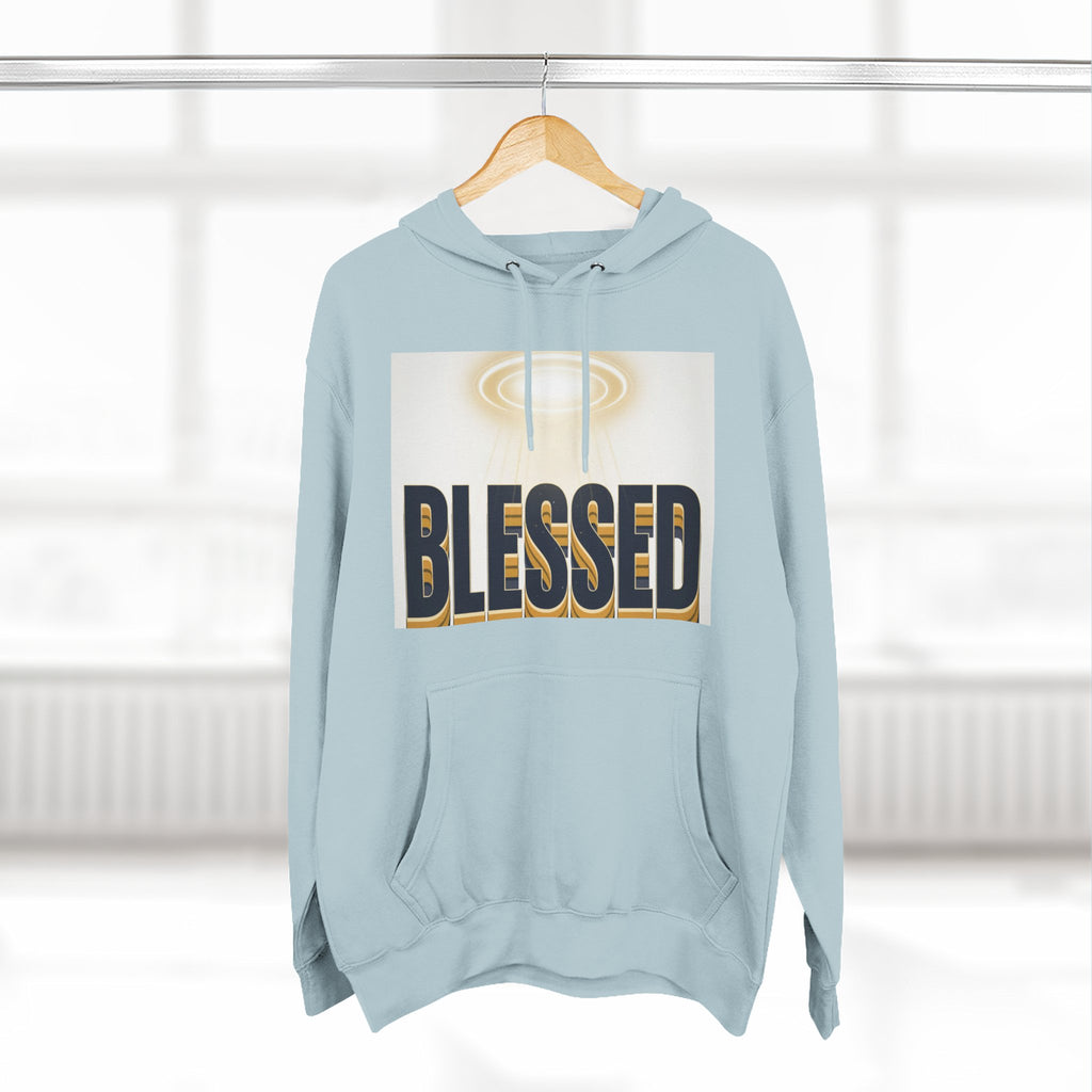 Blessed Graphic Hoodie — Spiritual Inspirational Fleece Pullover