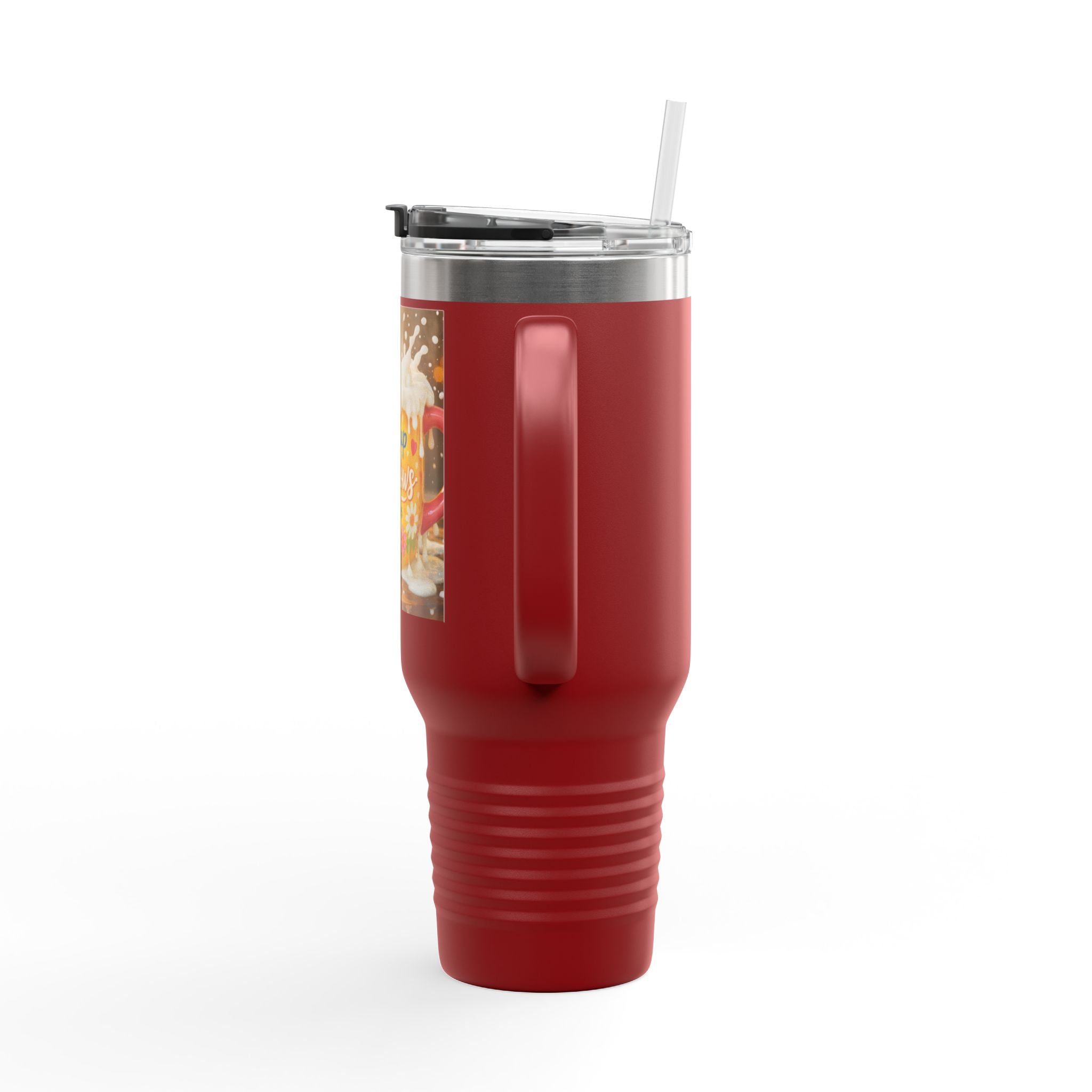 40oz Insulated Travel Mug — “My Cup Overflows” Comfort Coffee Tumbler