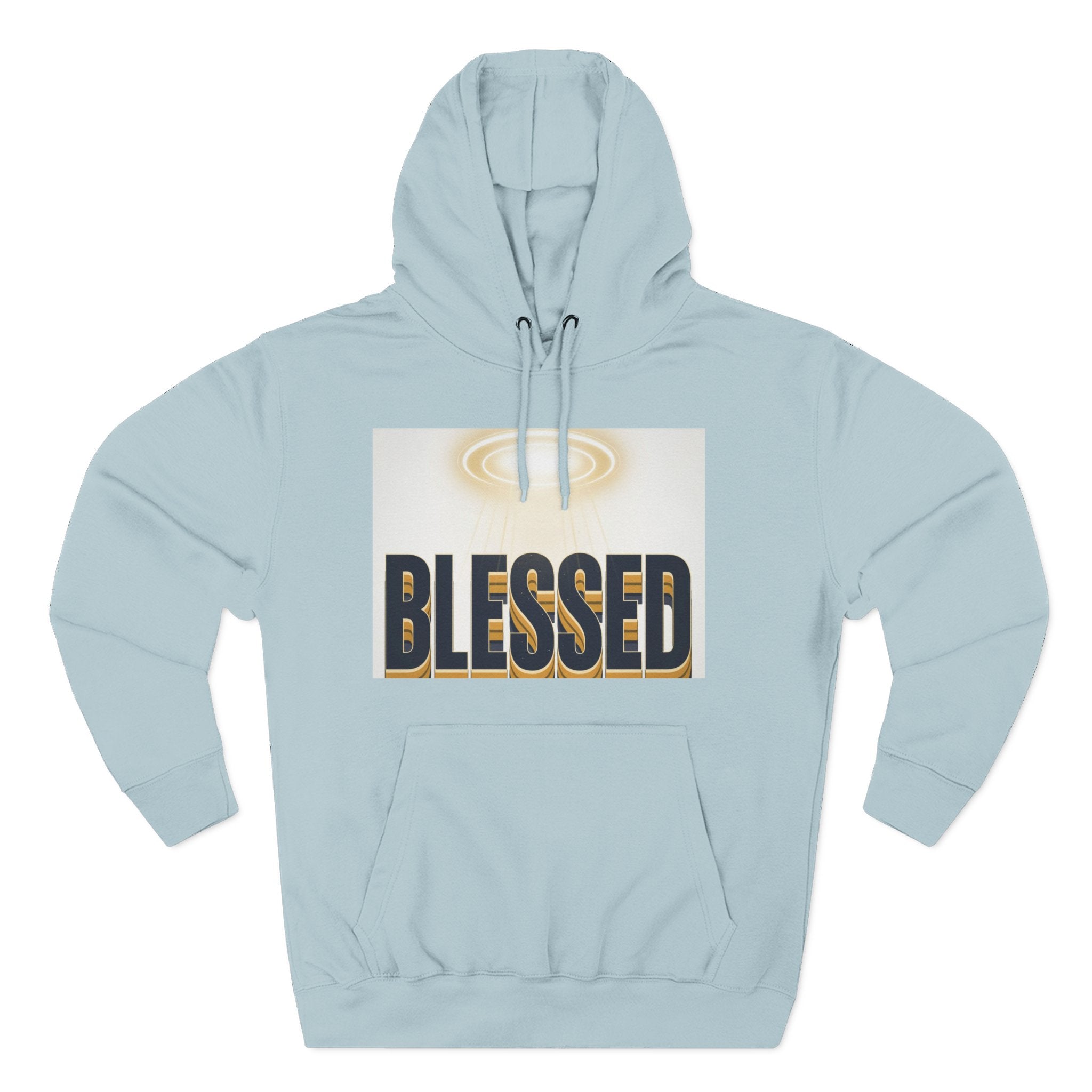 Blessed Graphic Hoodie — Spiritual Inspirational Fleece Pullover