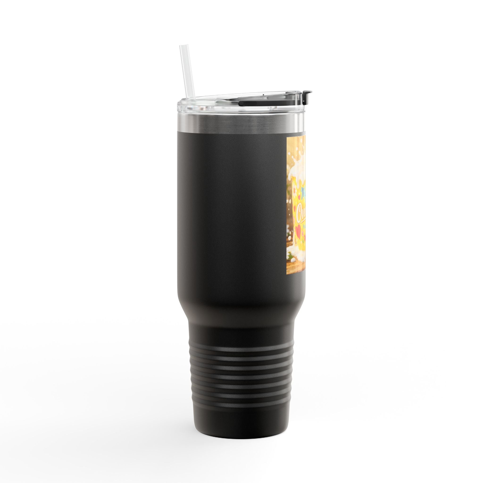 40oz Insulated Travel Mug — “My Cup Overflows” Comfort Coffee Tumbler