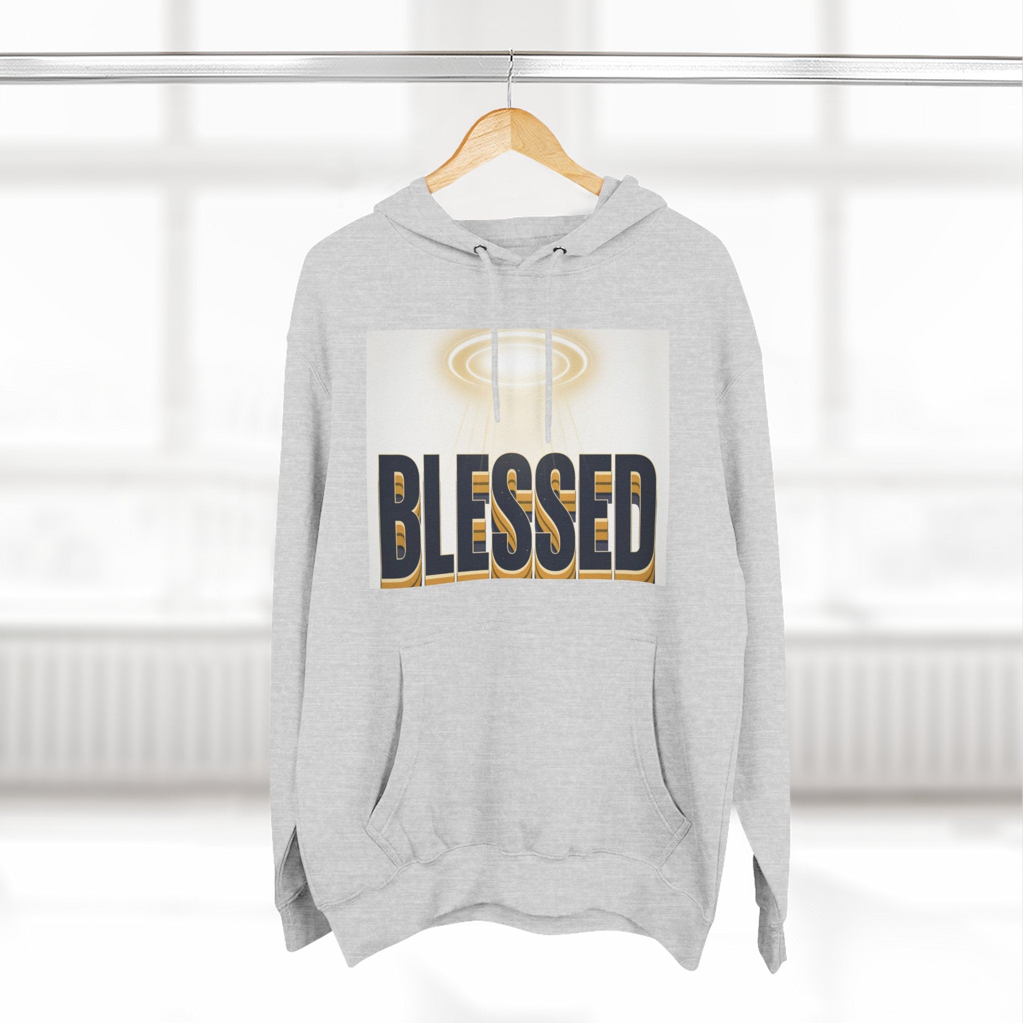 Blessed Graphic Hoodie — Spiritual Inspirational Fleece Pullover
