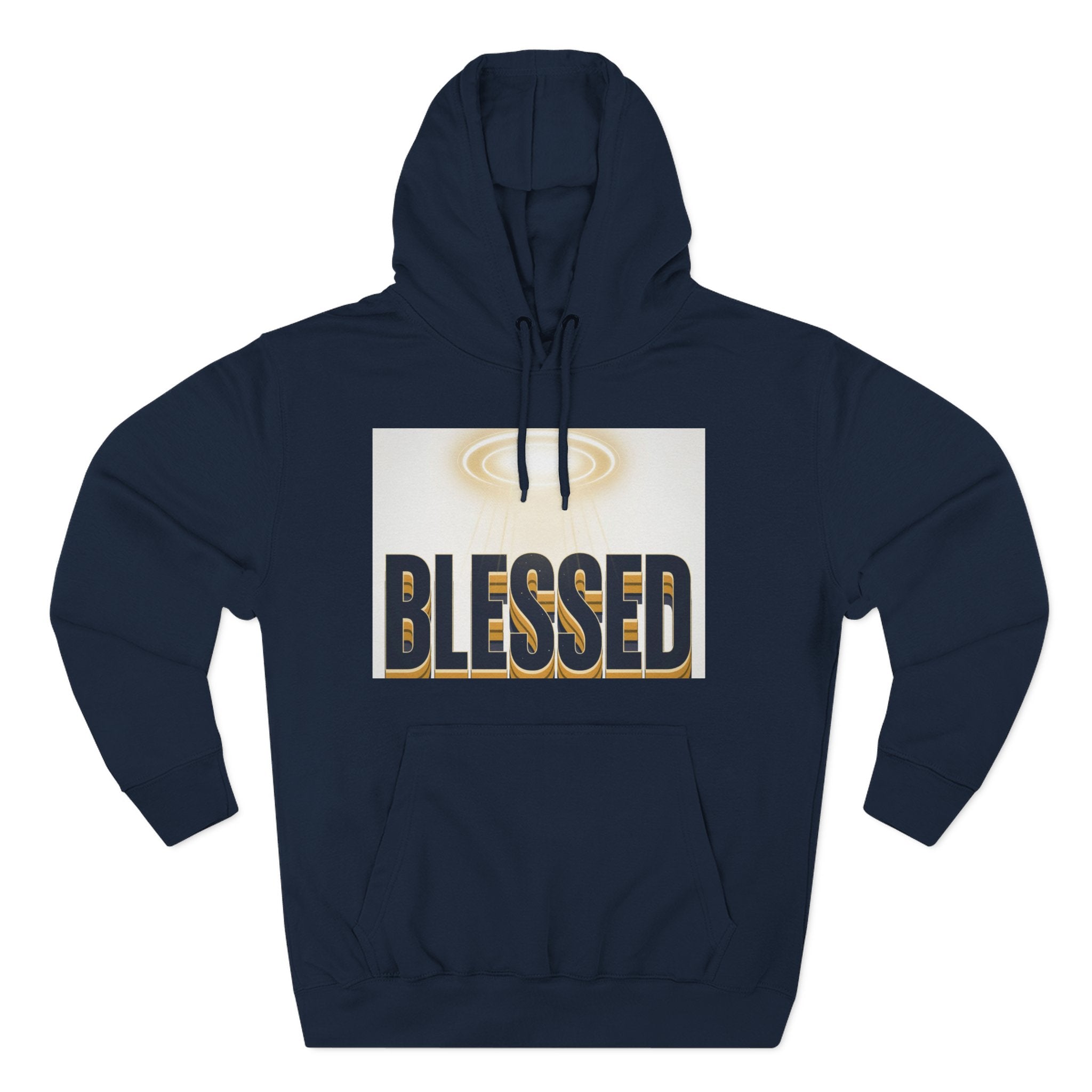 Blessed Graphic Hoodie — Spiritual Inspirational Fleece Pullover