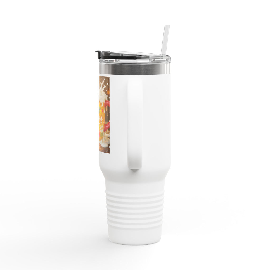 40oz Insulated Travel Mug — “My Cup Overflows” Comfort Coffee Tumbler