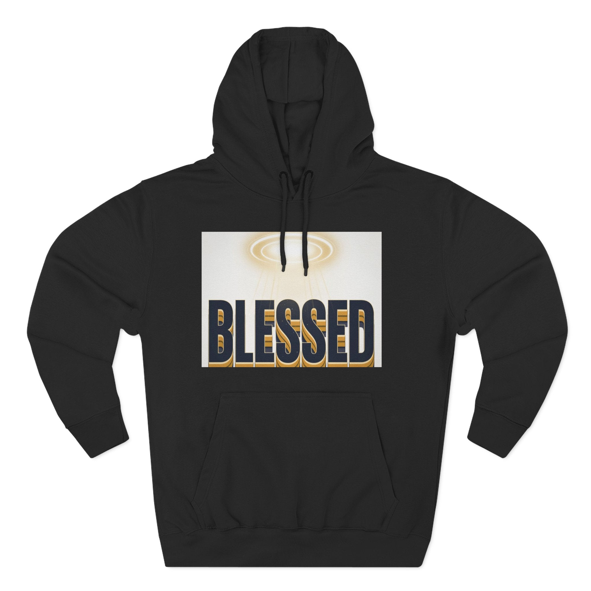 Blessed Graphic Hoodie — Spiritual Inspirational Fleece Pullover