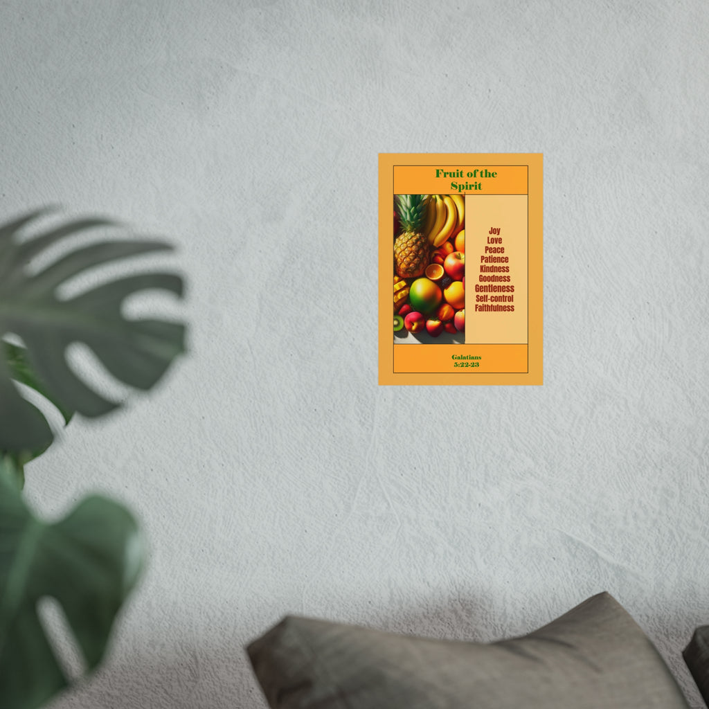 Fruit of the Spirit Poster — Christian Inspirational Wall Art (Galatians 5:22-23)